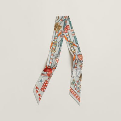 HERMES エルメス ツイリー アルネ・ドゥ・クール ハート オレンジ赤系 064090S 06_flat_wm_2